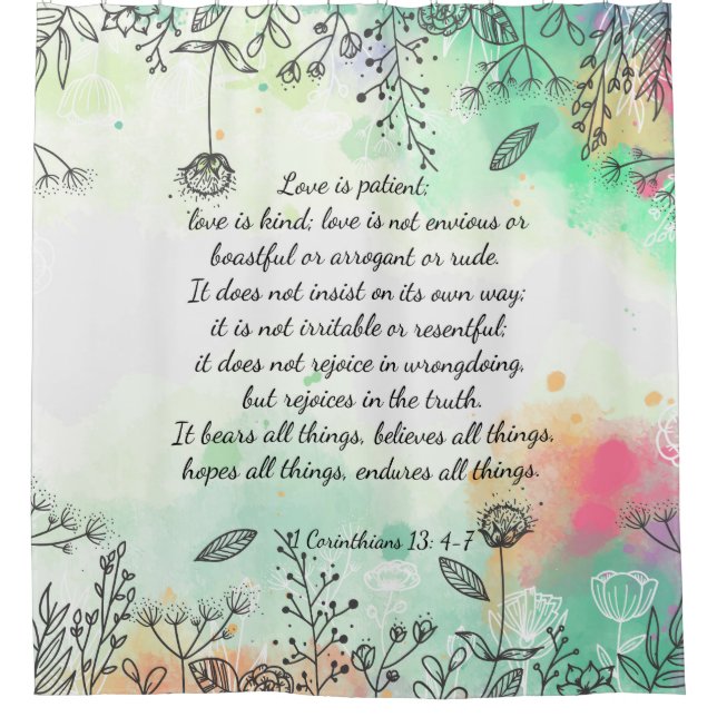 1 Corinthians 13: 4-7   (Front)
