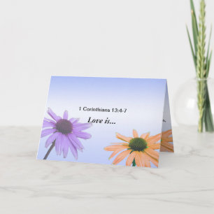 1 Corinthians 13:4-7  Love card