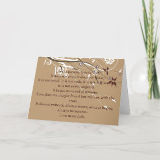 1 Corinthians 13: 4-8 Card