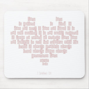 1 Corinthians 13:4 mouse pad