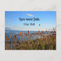 1 Corinthians 13:8 Love never fails.