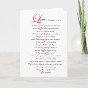 1 Corinthians 13 Card