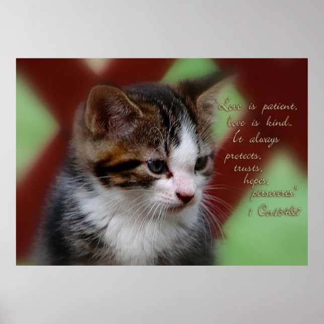 1 Corinthians 13 Inspirational Poster (Front)