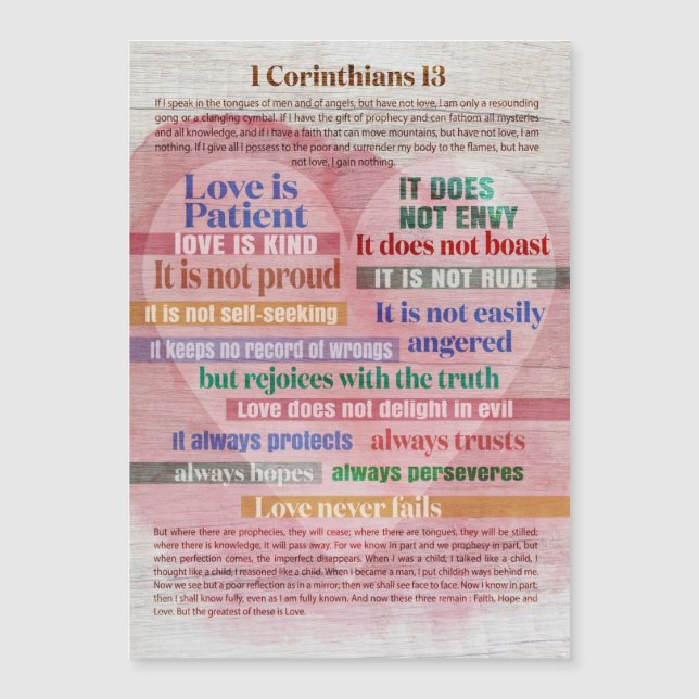 1 Corinthians 13 - Love (Front)