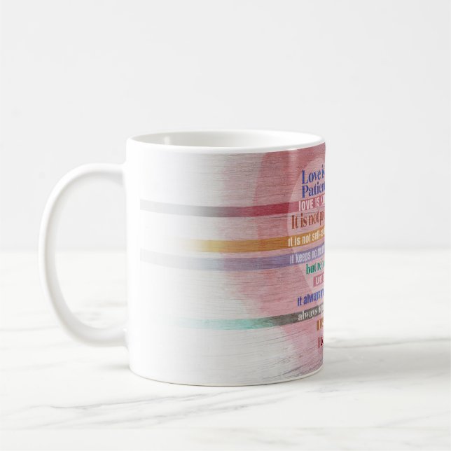1 Corinthians 13 - Love Coffee Mug (Left)