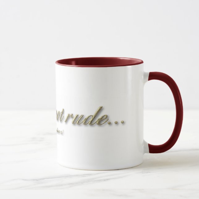 1 Corinthians 13 - Love Is Not Rude Mug (Right)