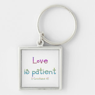 1 Corinthians 13 - Love Is Patient Keychain