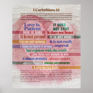 1 Corinthians 13 - Love Poster