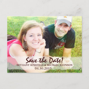 1 Corinthians 13 Photo Save-the-Date Postcard
