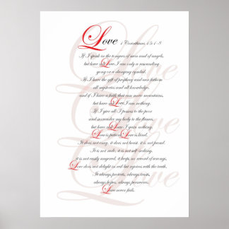 1 Corinthians 13 Poster