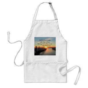 1 CORINTHIANS 13 SUNSET DESIGN STANDARD APRON