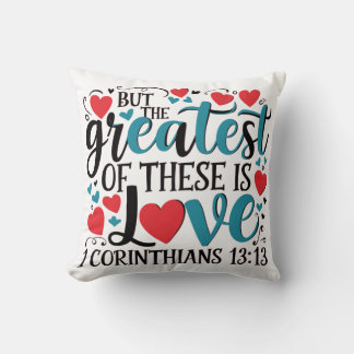 1 Corinthians 13 Throw Pillow