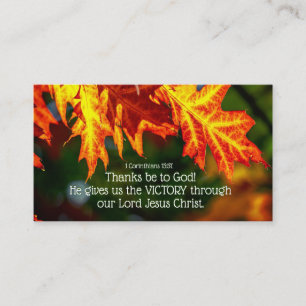 1 Corinthians 15:57 Thanks be to God! Business Card