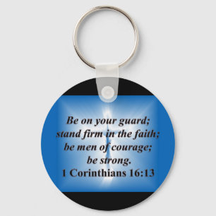 1 Corinthians 16:13 Keychain
