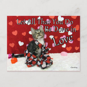 1 Corinthians 16:14 Bible Verse Postcard