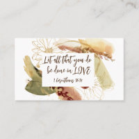 1 Corinthians 16:14 Let all you do be done in Love