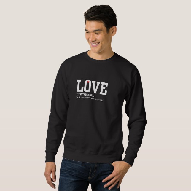 1 Corinthians 16:14 Men's sweatshirt (Front Full)