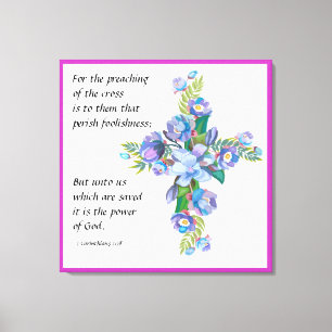 1 Corinthians 1:18 Canvas Print