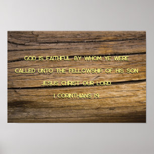 1 Corinthians 1:9 Poster