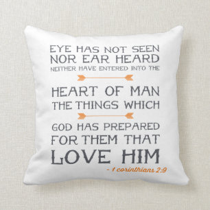 1 Corinthians 2:9 Bible Verse Throw Pillow