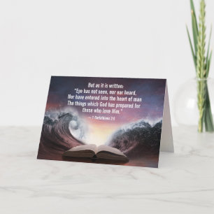1 Corinthians 2:9 Eye has not seen, nor ear heard, Card