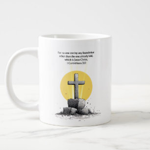 1 Corinthians 3:11 Bible Verse Christian Mug