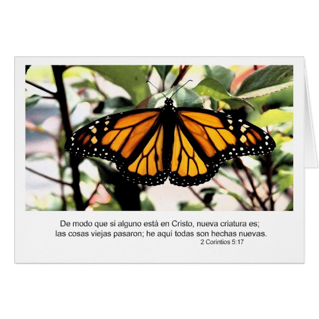 1 Corinthians 5:17 Spanish If any man be in Christ (Front Horizontal)