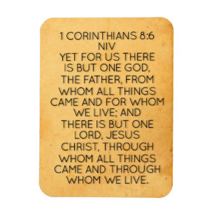 1 Corinthians 8:6 Bible Verse  Magnet