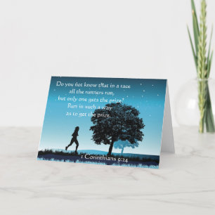 1 Corinthians 9:24 Card