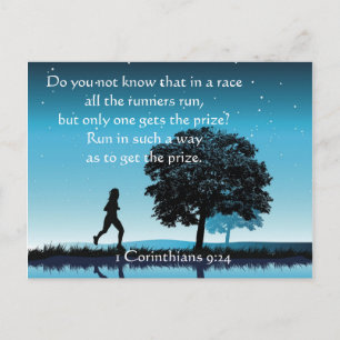 1 Corinthians 9:24 Postcard