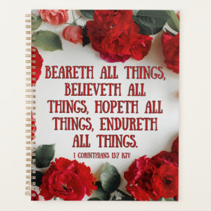 1 Corinthiens 13:7 Bible Verse Calendrier Planific