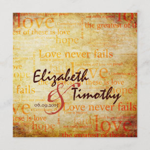 1 Corinthiens 13 Faire-part de mariage