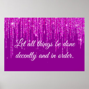 1 Corinthiens 14:40 Poster