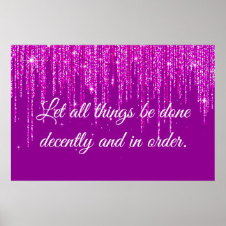 1 Corinthiens 14:40 Poster