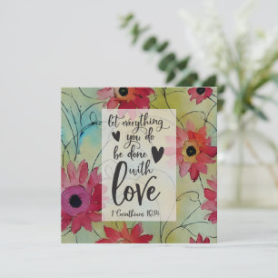 1 Corinthiens 16 14 Tout en amour Carte Bible