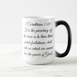 1 Corinthiens 1:18 Scripture Cross Mug