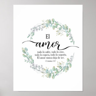 1 corintios 13, El amort Póster Poster
