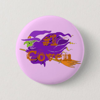 #1 Coven Classic Witch Button. Customize Me! 2 Inch Round Button