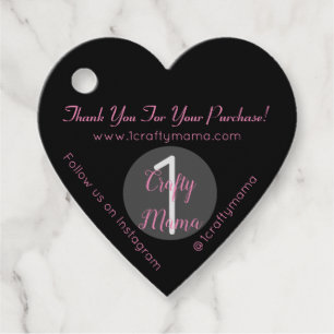 1 Crafty Mama Girly Thank You Heart Tag