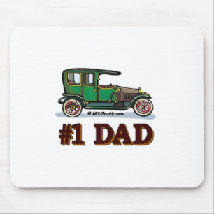 #1 Dad Antique Car Mouse Pad