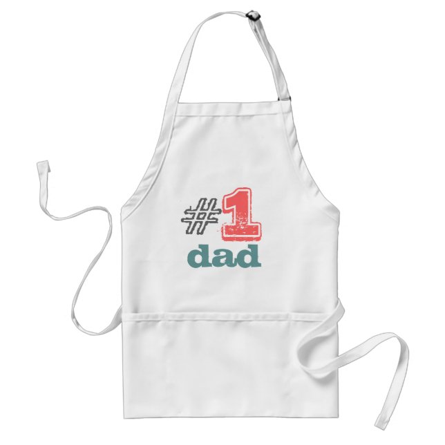 #1 dad apron "today's best award" (Front)