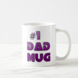 #1 DAD BIRTHDAY AND FATHER'S DAY COFFEE MUG