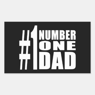 #1 Dad Birthdays & Christmas : Number One Dad Sticker