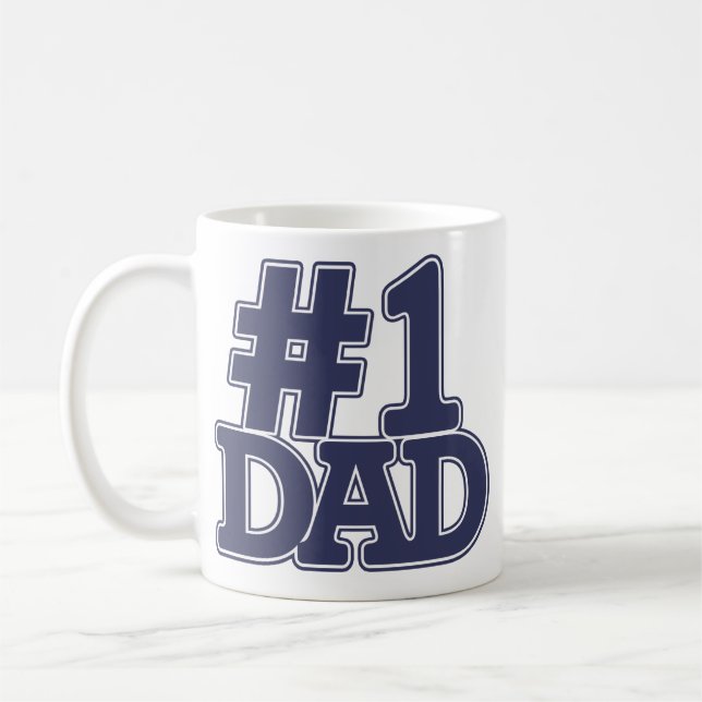 #1 Dad Coffee Mug (Left)