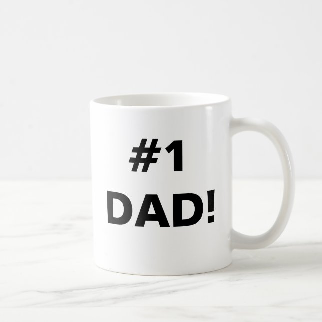 #1 DAD! COFFEE MUG (Right)