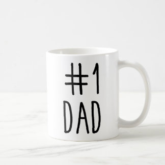 #1 Dad Coffee Mug, Number One Dad, Father's Day Coffee Mug