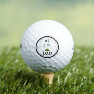 #1 Dad   Father's Day Gift Golf Balls