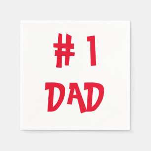 # 1 Dad - Funny Father Gift Napkin