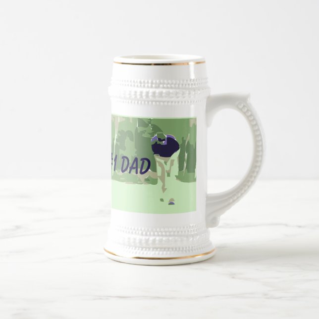 #1 Dad Golfer Beer Stein (Right)