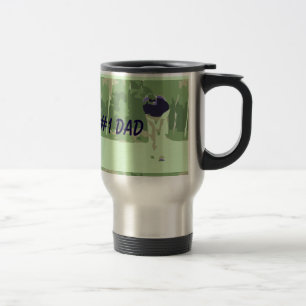 #1 Dad Golfer Travel Mug